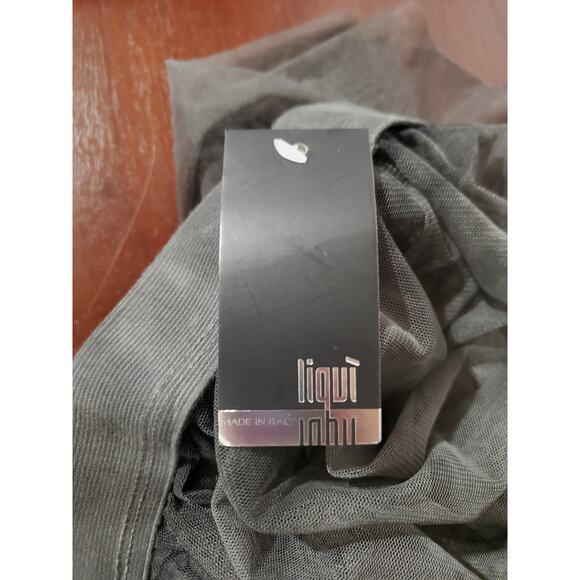 Liqui NWT Tiered Mesh Layered Skirt Italy S Dark Fairy Grunge Whimsigoth Witchy - Picture 7 of 10